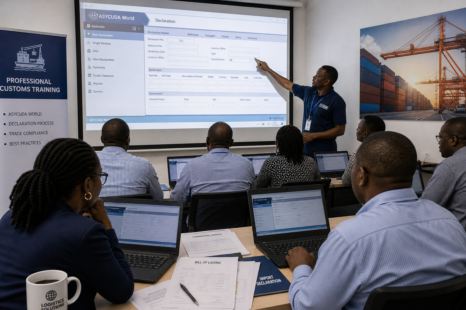 Customs training session on ASYCUDA World